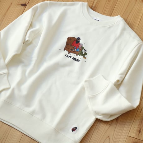 UNISEX / modem design / L/S Crew Sweat ''GOT BEER'' / F-23051553