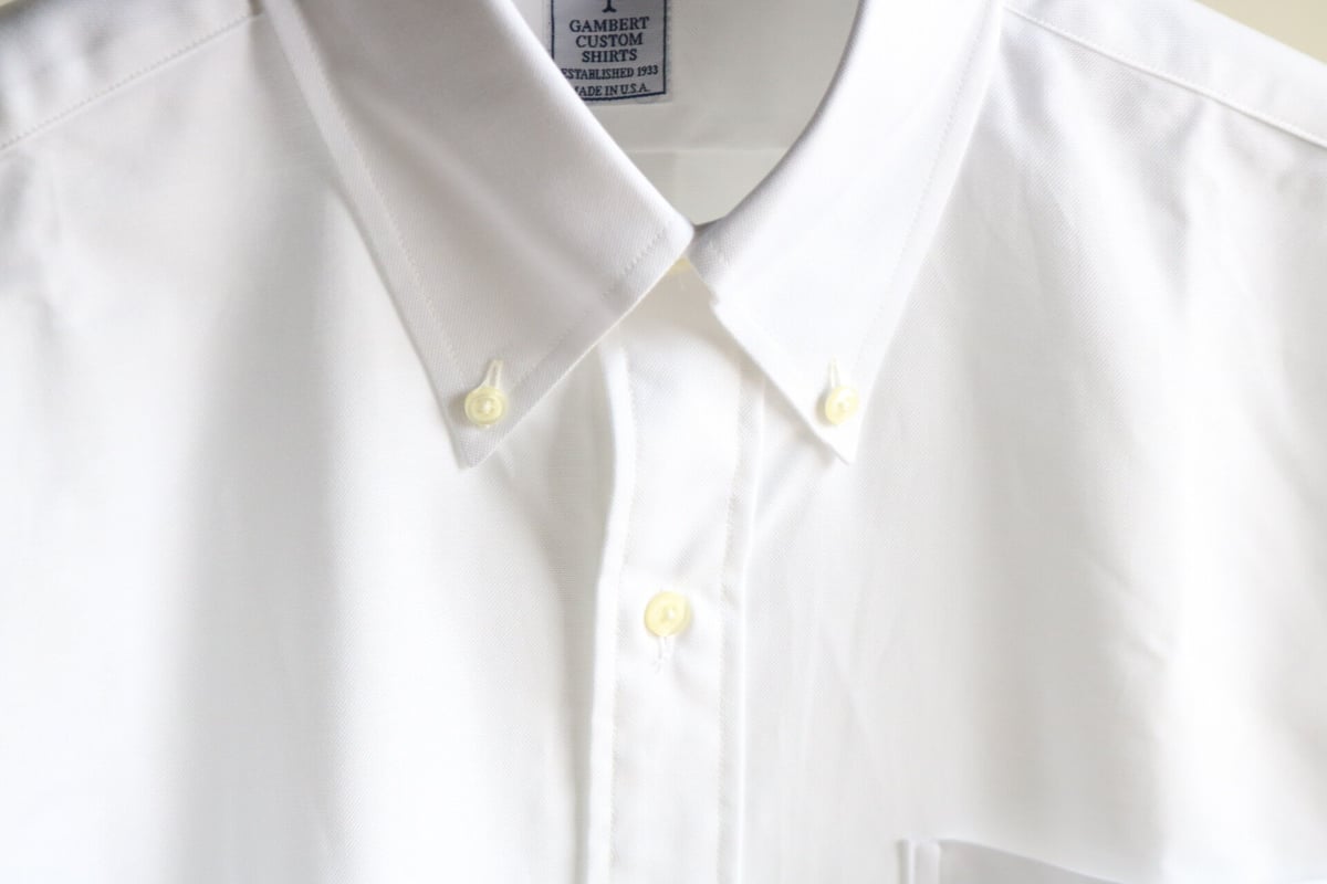 USA製 GAMBERT CUSTOM SHIRTS オックスフォードシャツ BEAMS F（ビームスF）Gambert Shirt / オックスフォード