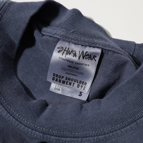 UNISEX / SHAKA WEAR / PIGMENT DYE 7.5oz MAX HEAVYWEIGHT DROP SHOULDER CUSTOM TEE / DC-SW001P