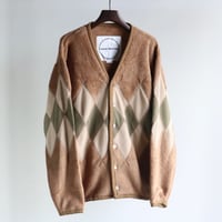 BURLAP OUTFITTER / ARGYLE FLEECE CARDIGAN