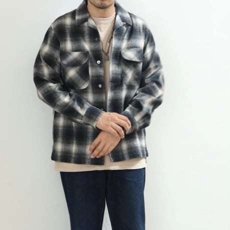 FOB FACTORY / NEL OPEN COLLAR SHIRT / F3505