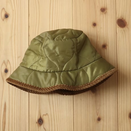 UNISEX / cableami / MILITARY QUILT BUCKET HAT / 021-23AW