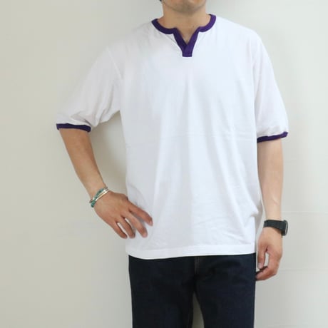 WALLA WALLA SPORT / H/S SPLIT NECK RINGER TEE