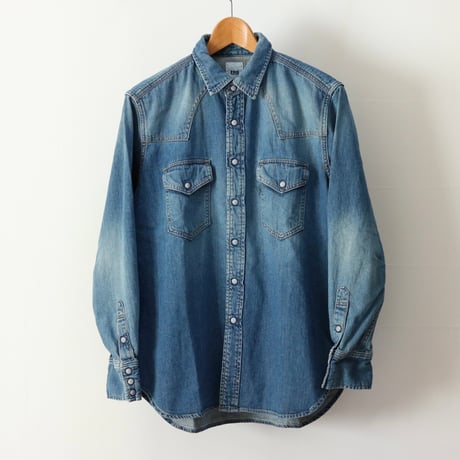 FOB FACTORY / DENIM WESTERN SHIRT / F3506