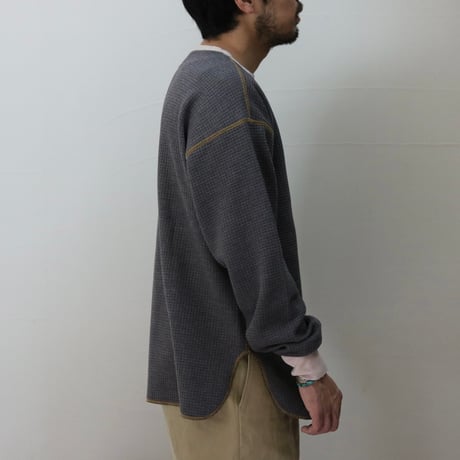 UNISEX / modem design / L/S WAFFLE TEE / M-2310255