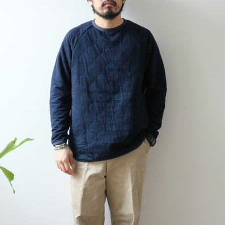 UNISEX / SPINNER BAIT / ラグランクルーネック ミリタリーキルト / 1022MK