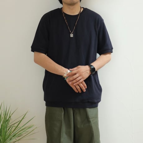 UNISEX / SPINNER BAIT / 半袖リブクルーネック ミニ裏毛 / 134MU
