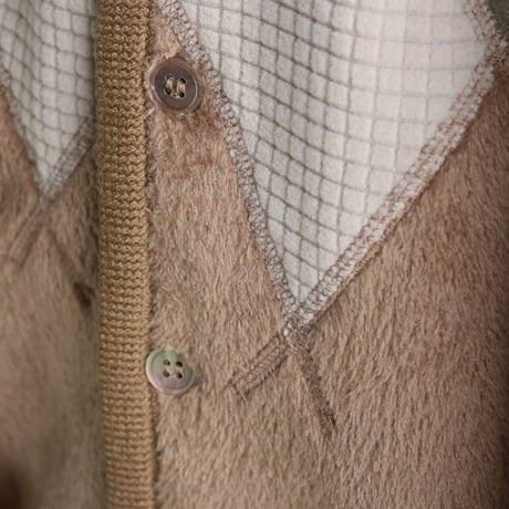 BURLAP OUTFITTER / ARGYLE FLEECE CARDIGAN