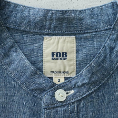 UNISEX / FOB FACTORY / BAND COLLAR SHIRT / F3428