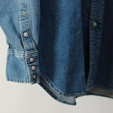FOB FACTORY / DENIM WESTERN SHIRT / F3506