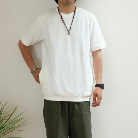 UNISEX / SPINNER BAIT / 半袖リブクルーネック ミニ裏毛 / 134MU