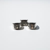 UNISEX / ナバホ族 Bruce Morgan / 1/4 14K チゼル プレーン バ