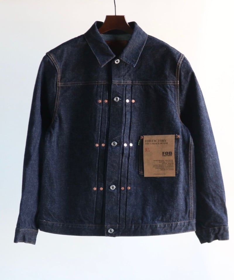 ジャケット・アウター F.O.B FACTORY GARAGE DENIM JACKET 42 F.O.B FACTORY GARAGE DENIM JACKET 42