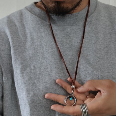 ''LINKS'' 別注 / ナジャ シルバー×ターコイズ ペンダントネックレス
