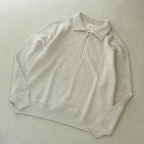 UNISEX / Velva Sheen / RECYCLED L/S HALF-ZIP SWEAT / 162374