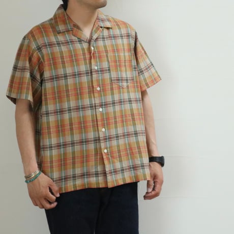 D.C.WHITE / MADRAS CHECK INDIAN CLERK SHIRTS / D241657