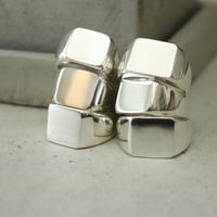 UNISEX / ナバホ族 Bruce Morgan / 1/4 14K チゼル プレーン バ