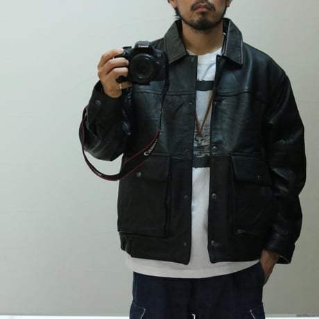 modem design / Reproduct Leather Flight Jacket / M-2407652