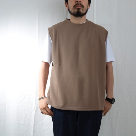 AXESQUIN -modified- / QD ECO WAFFLE SLEEVELESS TEE / 321130