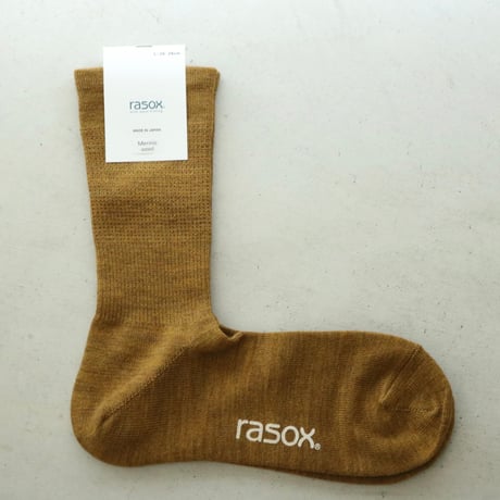 UNISEX / rasox / メリノ・ベーシッククルー / BA222CR01