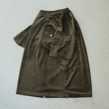 UNISEX / modem design × LINKS / VELOURS S/S POCKET TEE / M-1710356B