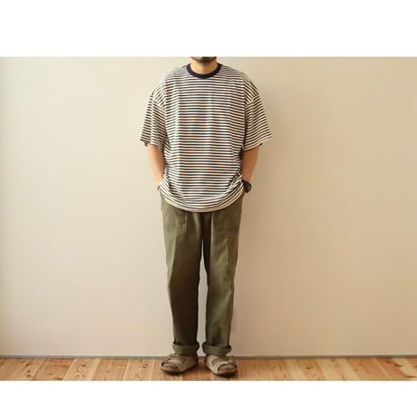 UNIVERSAL STYLE WEAR / ワッフルボーダー S/S TEE / 632414