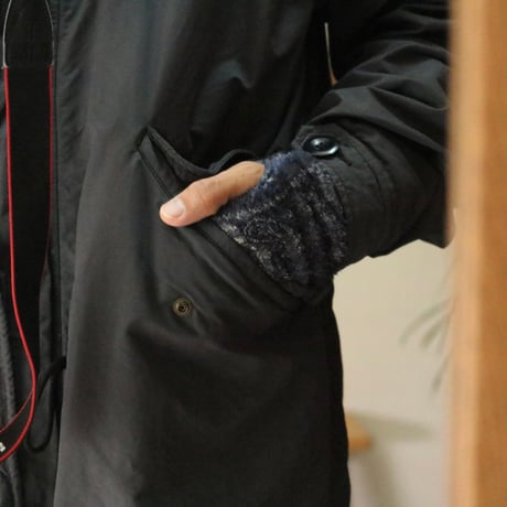 UNISEX / cableami / Print Fleece HAND WARMER / 014-25AW