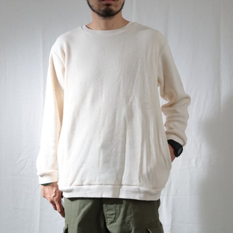UNISEX / SPINNER BAIT / リブクルーネック 空紡糸サーマル / 123TH