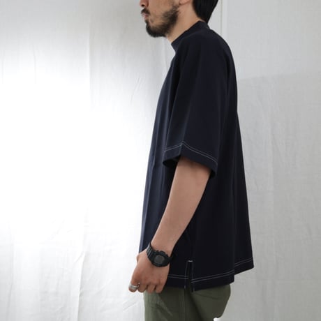 CATTA / MOCK NECK SHORT SLEEVE TEE / STN-02