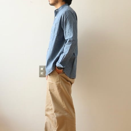 UNISEX / FOB FACTORY / BAND COLLAR SHIRT / F3428