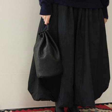 UNISEX / ''LINKS'' ORIGINAL / LEATHER DRAWSTRING BAG (大)