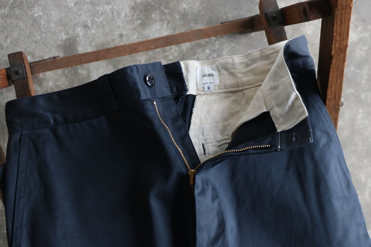 ARAN CHINO 4 チノパン ワイドパンツ ネイビー ARAN / CHINO-4 | LINKS ONLINE STORE