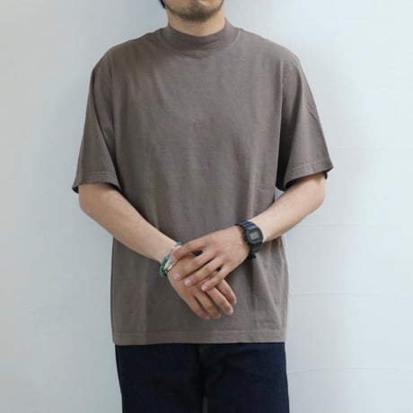 UNISEX / LOS ANGELES APPAREL / OVERSIZED SHORT SLEEVE HIGH MOCKNECK T-SHIRT / 1825GD
