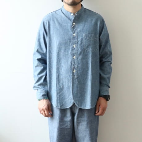 UNISEX / FOB FACTORY / BAND COLLAR SHIRT / F3428
