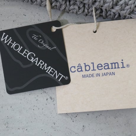 UNISEX / cableami / LINEN-LIKED FINISHED COTTON W/CAP