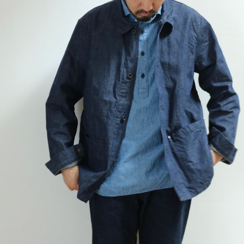 FOB FACTORY / DENIM COVER ALL / F2447 | LINKS O