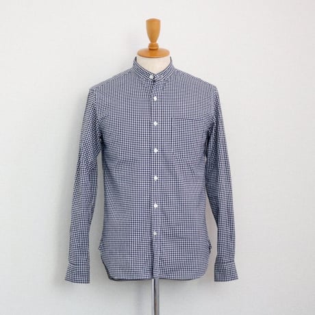 TRY & ERROR / STAND COLLAR SHIRT GINGHAM CHECK