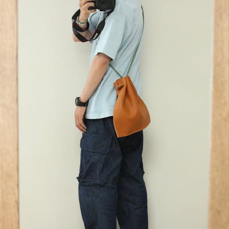 UNISEX / ''LINKS'' ORIGINAL / LEATHER CRAFT ROPE BAG