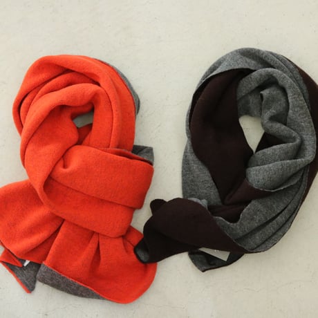 UNISEX / amne / FINE WOOL reverse shawl / amn-KN-005