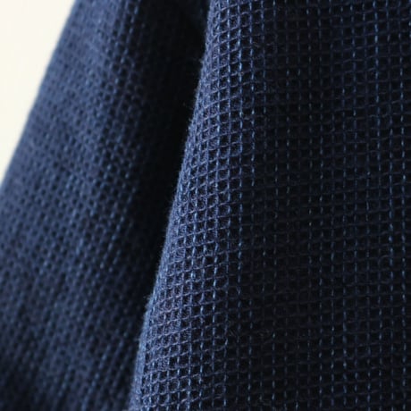FOB FACTORY / INDIGO WAFFLE-T / F3493
