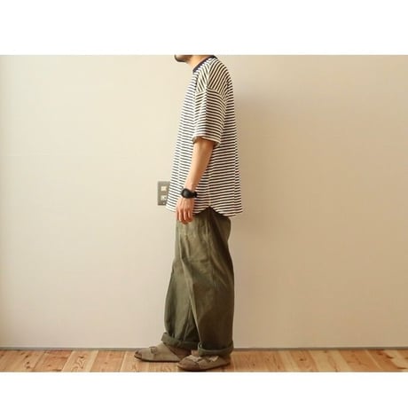 UNIVERSAL STYLE WEAR / ワッフルボーダー S/S TEE / 632414