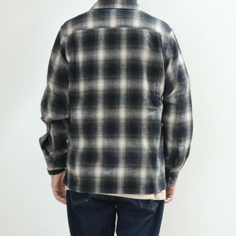 FOB FACTORY / NEL OPEN COLLAR SHIRT / F3505