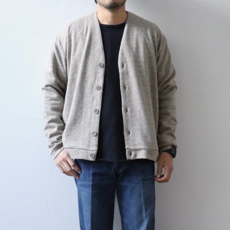 UNISEX / SPINNER BAIT /  リブカーディガン ネップ接結ニット / 212N