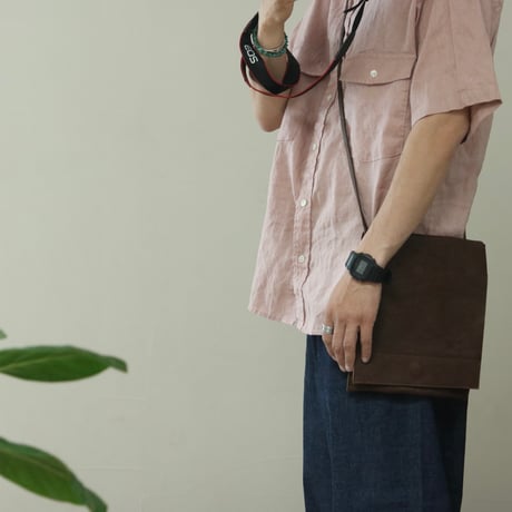 UNISEX / ''LINKS'' ORIGINAL / LEATHER FLAP BAG (中)