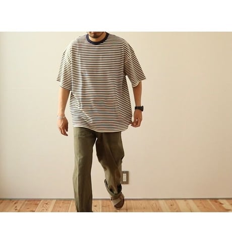 UNIVERSAL STYLE WEAR / ワッフルボーダー S/S TEE / 632414