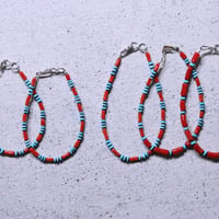 UNISEX / Coral&Turquoise ブレスレット