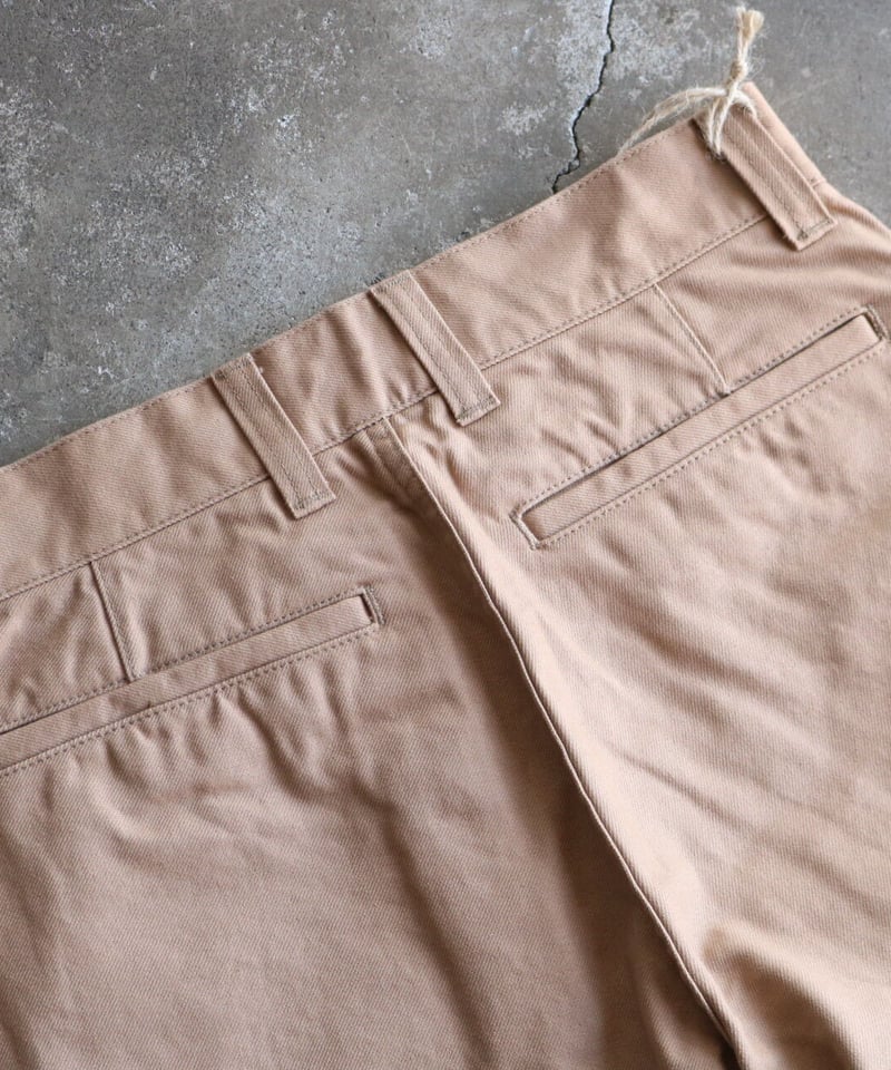 CRANK PROJECTS　ファットパンツ　コットンサージ　ベージュ　38 クランクプロジェクツ【CRANK PROJECTS】コットンサージ