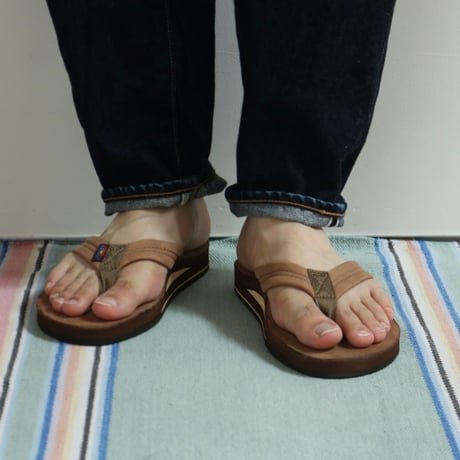 RAINBOW SANDALS / DOUBLE LAYER LUXURY LEATHER / 302ALL00