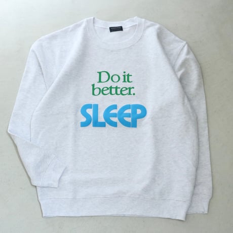 UNISEX / modem design / Messege Logo Sweat -Do it better SLEEP- / M-2310055