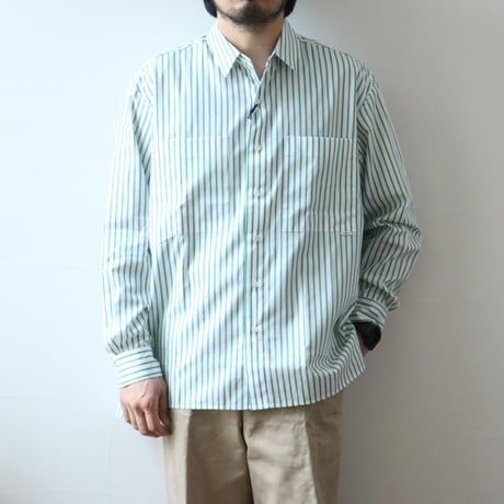 UNISEX / amne / PIMA STRIPE covered shirts / amn-SH-043